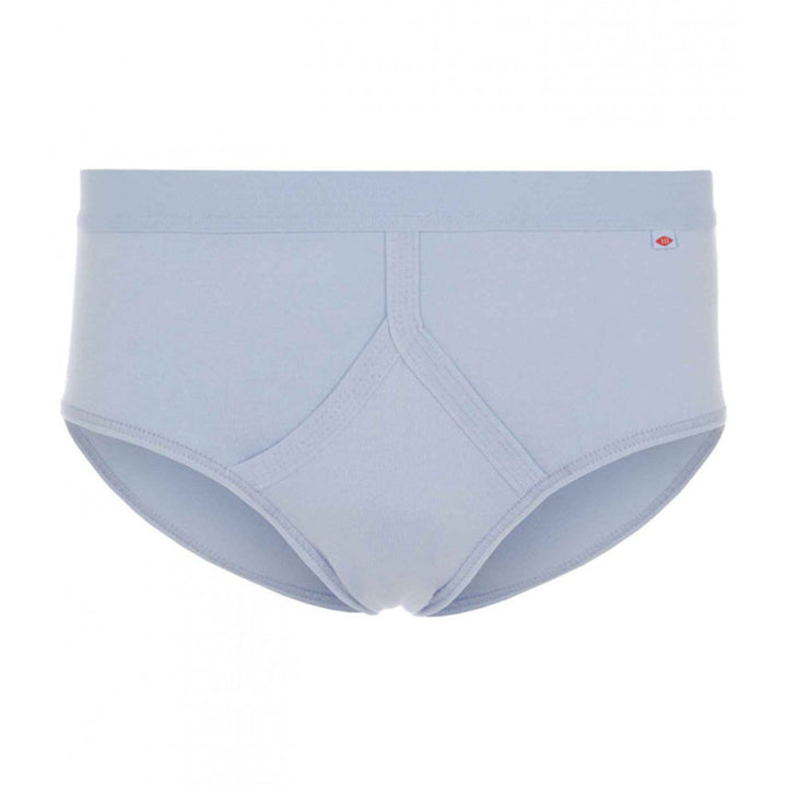HJ 2350 Light Blue 3-Pack Pure Cotton Fly-Front Mens Briefs - Baks Menswear Bournemouth