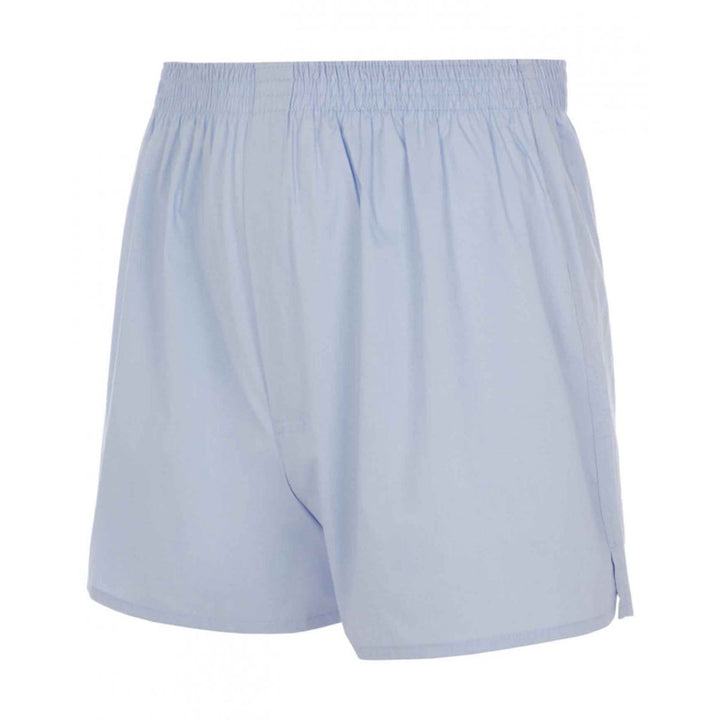 HJ 2351 Light Blue 2-Pack Pure Cotton Woven Boxers - Baks Menswear Bournemouth