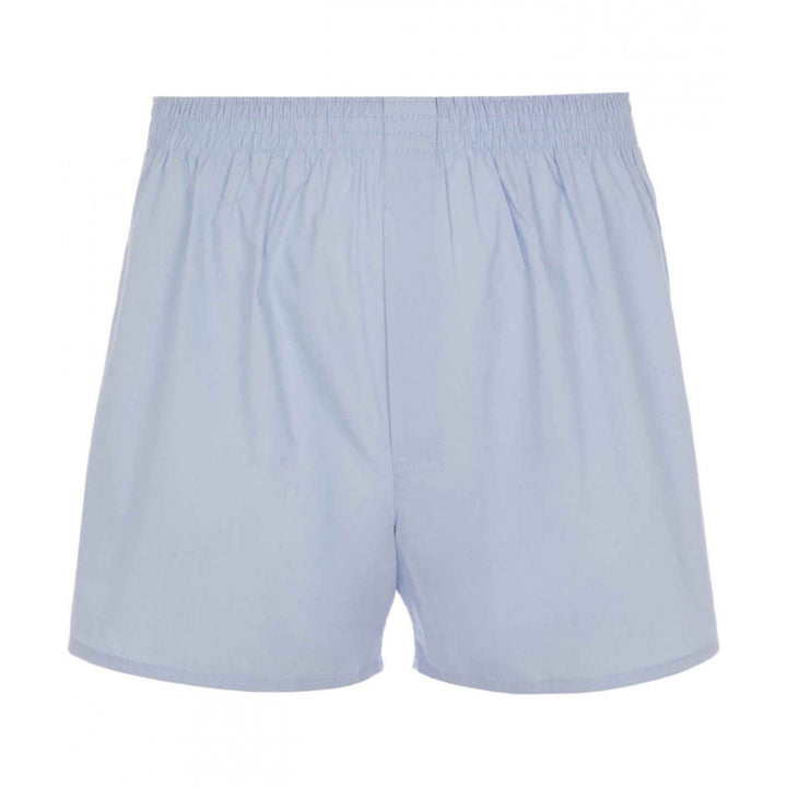 HJ 2351 Light Blue 2-Pack Pure Cotton Woven Boxers - Baks Menswear Bournemouth