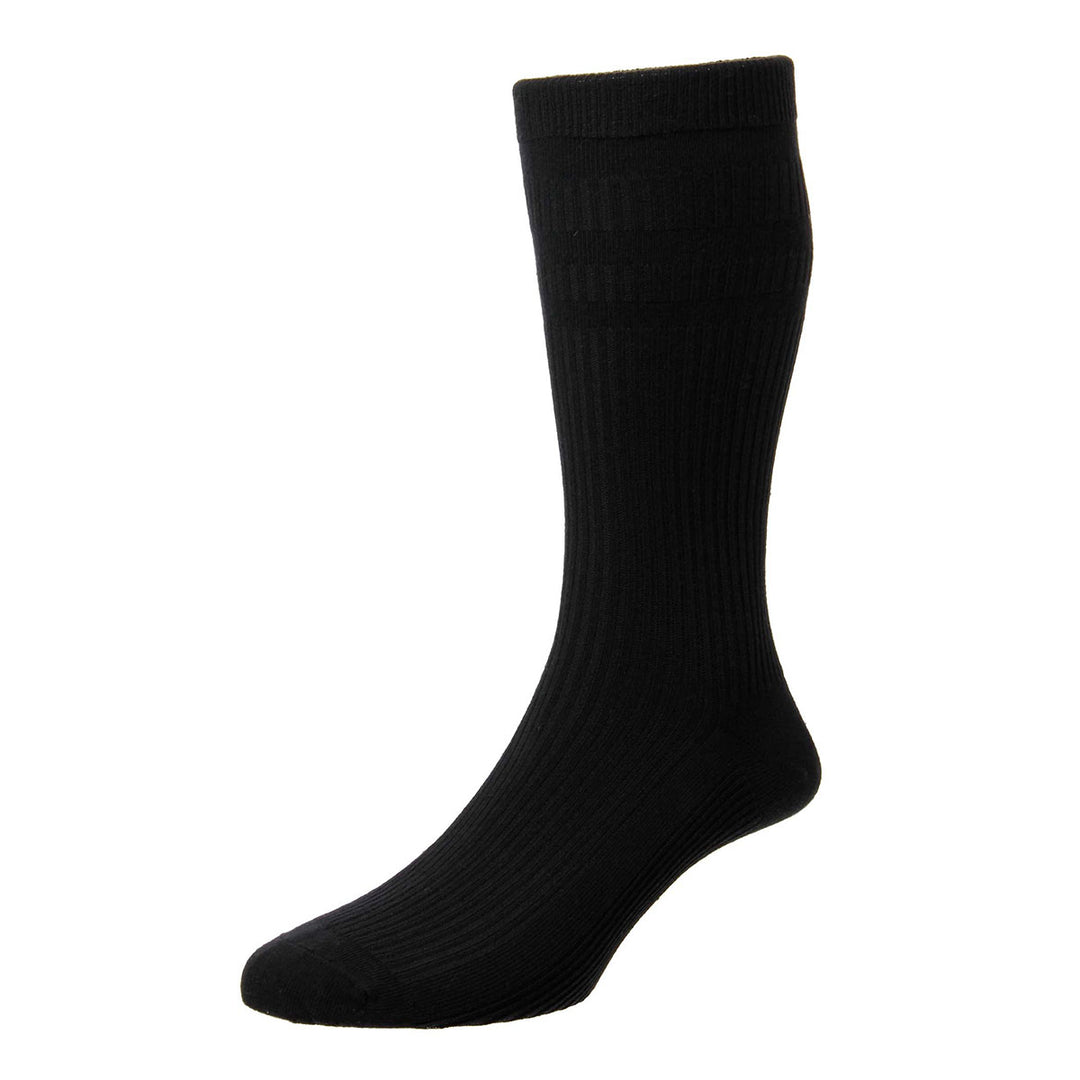 HJ 91 Black Softop Cotton Rich Sock - Baks Menswear Bournemouth