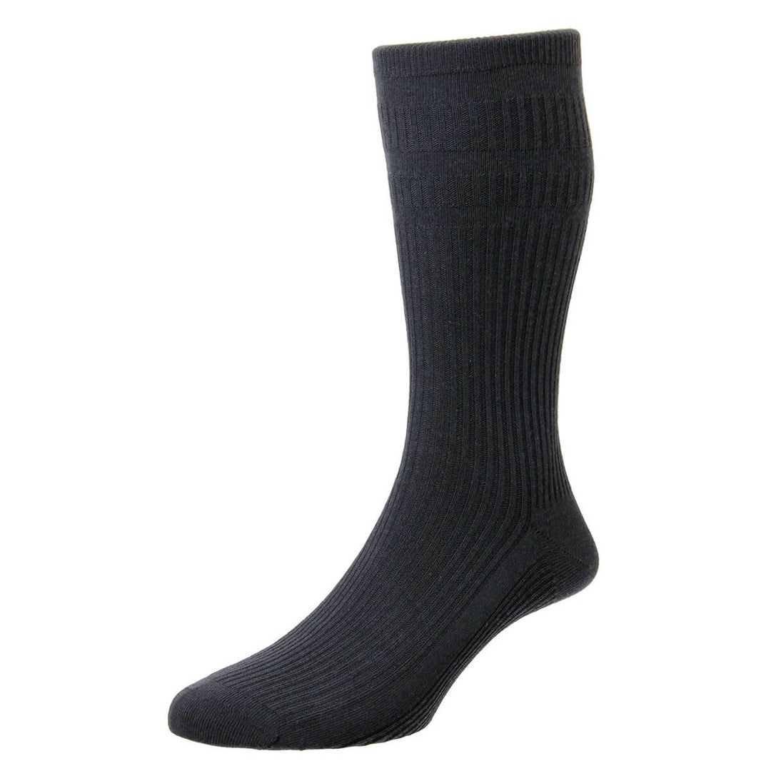 HJ 91 Charcoal Grey Softop Cotton Rich Sock - Baks Menswear