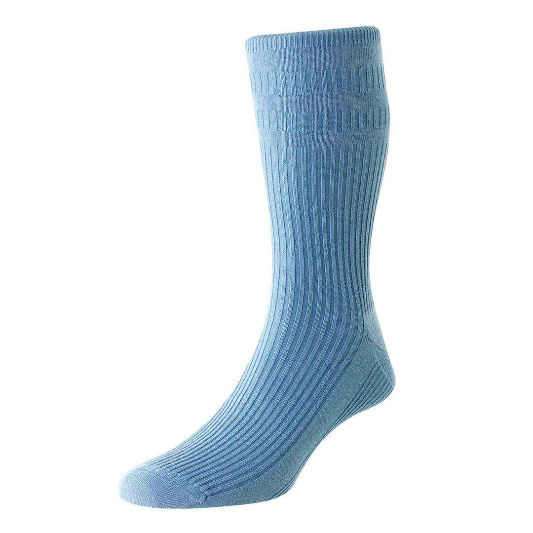 HJ 91 Light Blue Softop Cotton Rich Socks - Baks Menswear Bournemouth