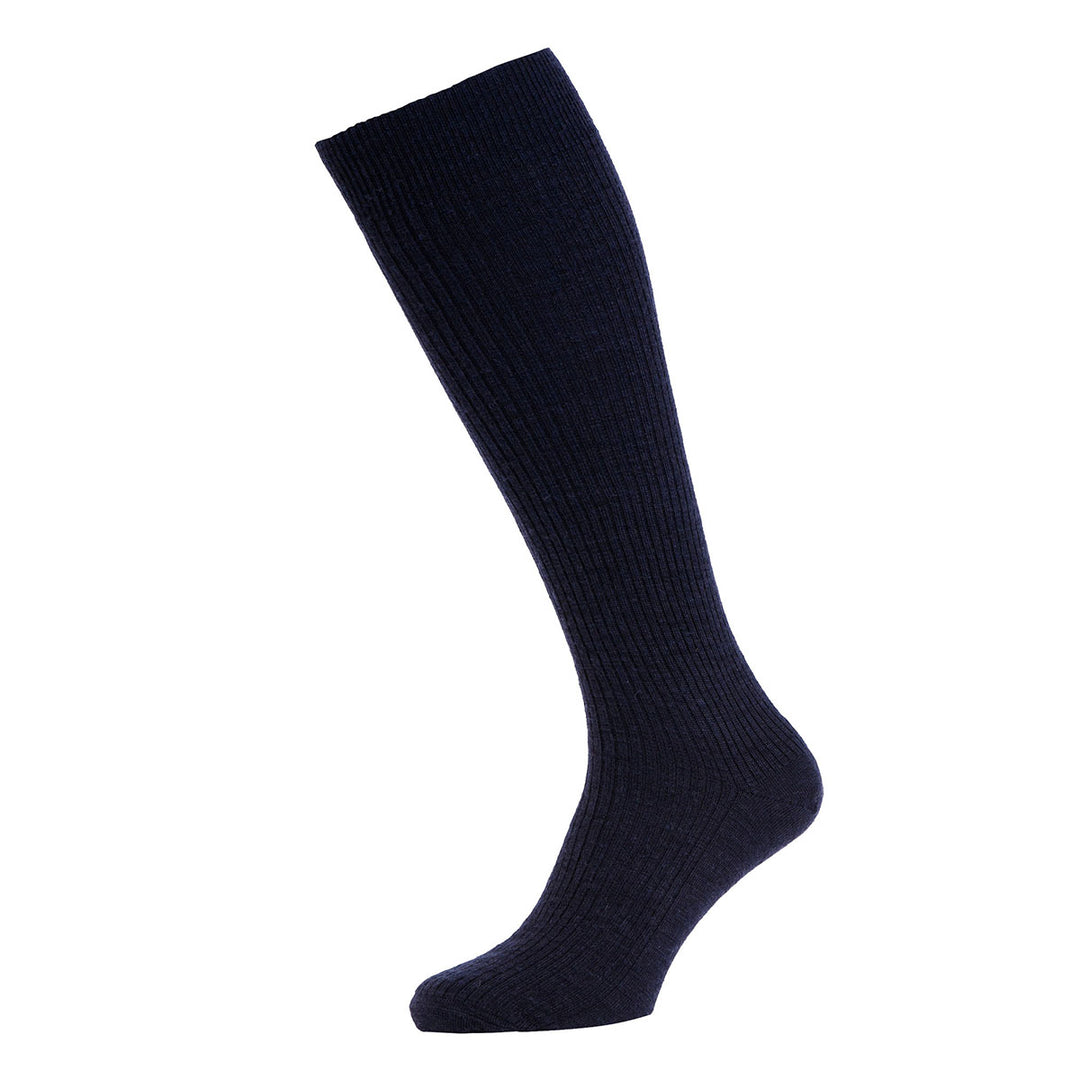 HJ77 Immaculate Long Wool Rich Navy Socks - Baks Menswear Bournemouth