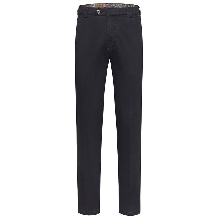 Meyer 9-316-18 Roma Black Stretch Chino Trousers - Baks Menswear
