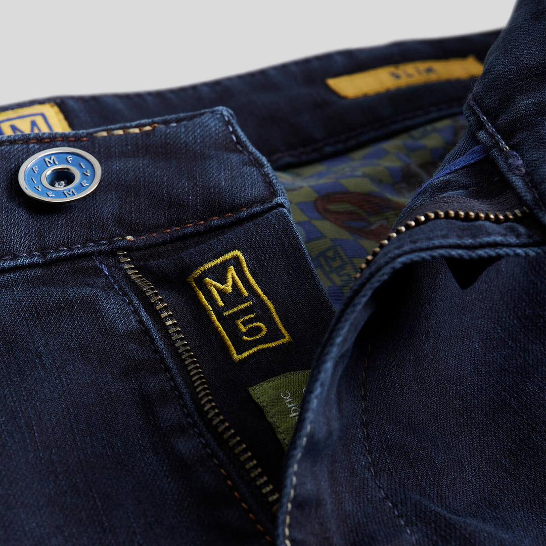 Meyer M5 Slim 9-6206 Dark Blue Slim Fit Denim Jeans - Baks Menswear