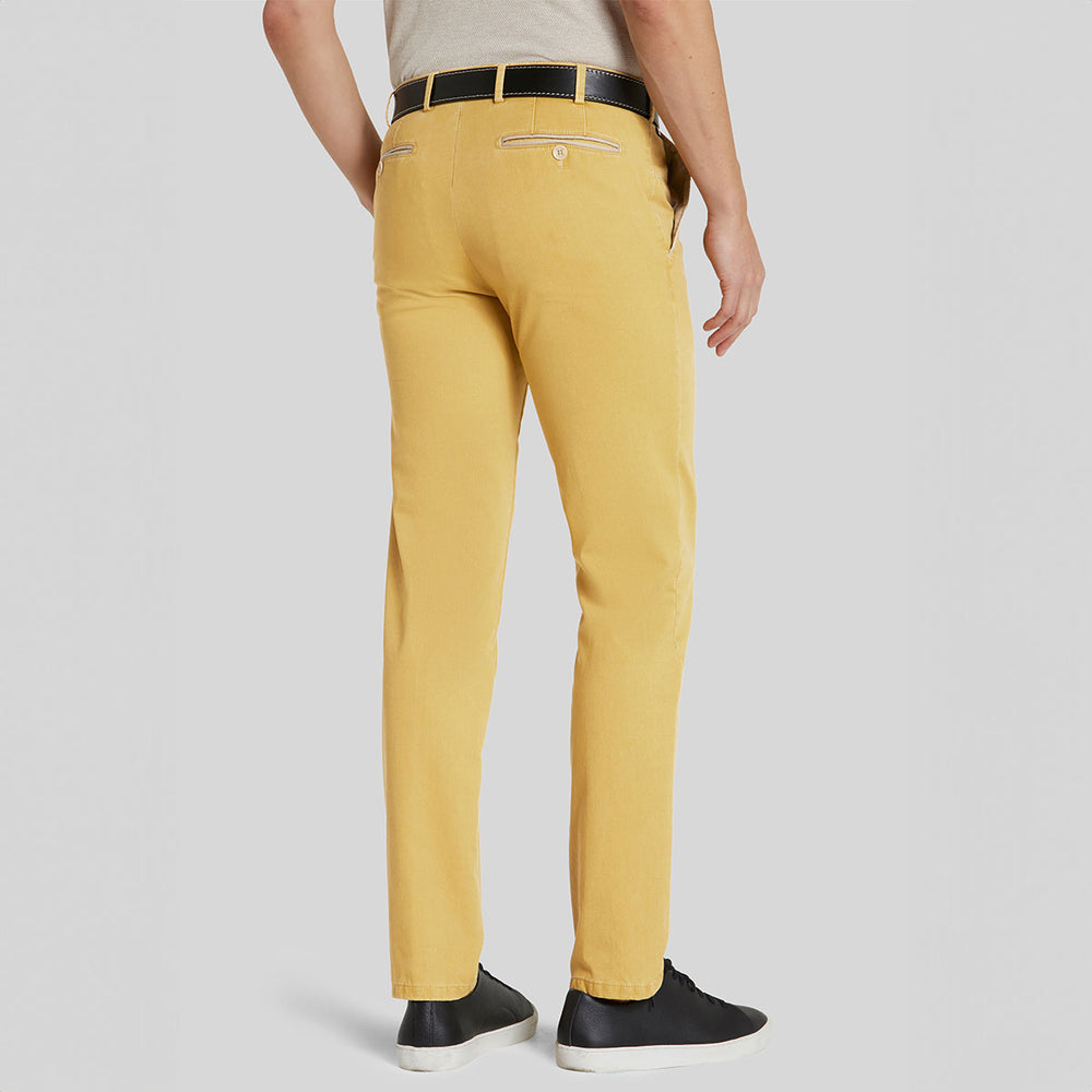 Meyer Trousers New York Chino Yellow 1-5001-41 - Baks Menswear Bournemouth