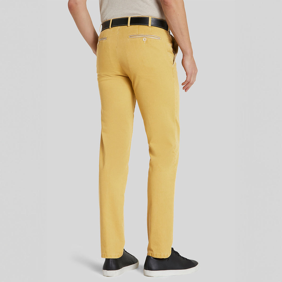 Meyer Trousers New York Chino Yellow 1-5001-41 - Baks Menswear Bournemouth
