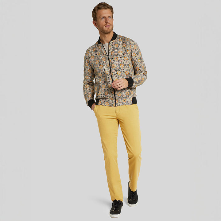 Meyer Trousers New York Chino Yellow 1-5001-41 - Baks Menswear Bournemouth