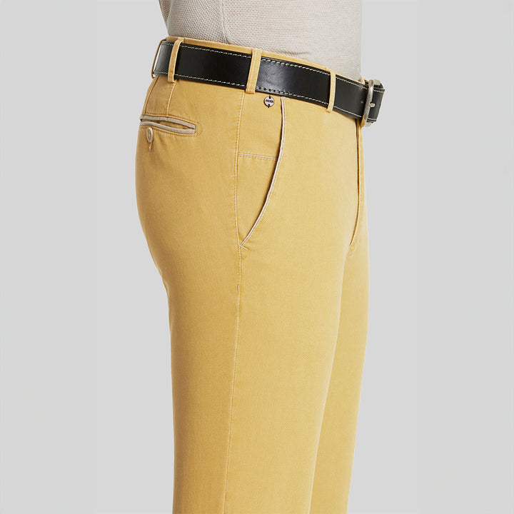 Meyer Trousers New York Chino Yellow 1-5001-41 - Baks Menswear Bournemouth