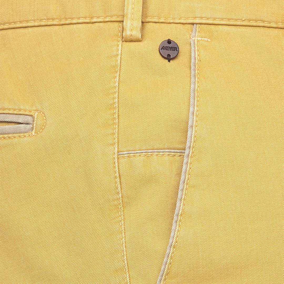 Meyer Trousers New York Chino Yellow 1-5001-41 - Baks Menswear Bournemouth