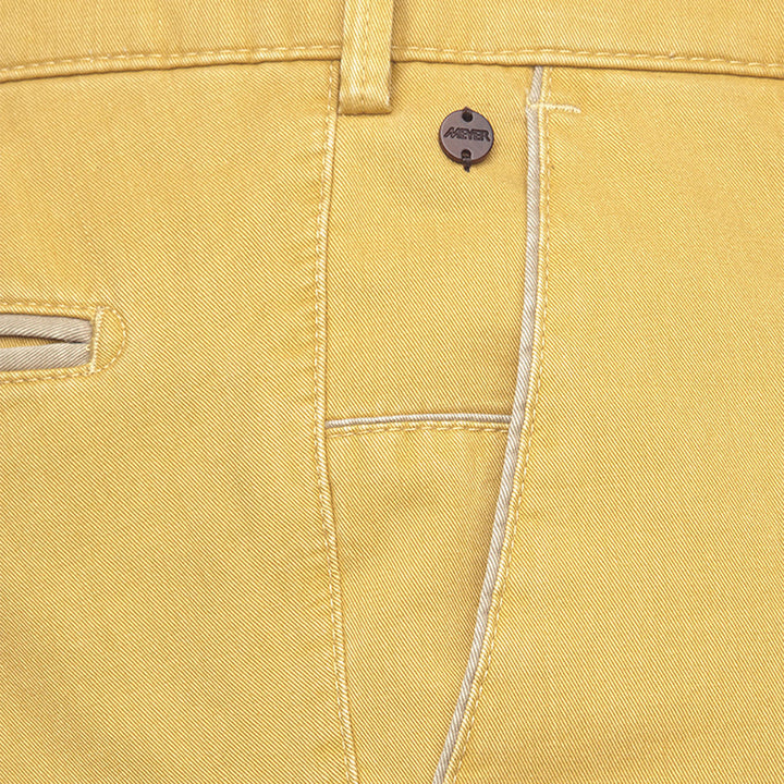 Meyer Trousers New York Chino Yellow 1-5001-41 - Baks Menswear Bournemouth