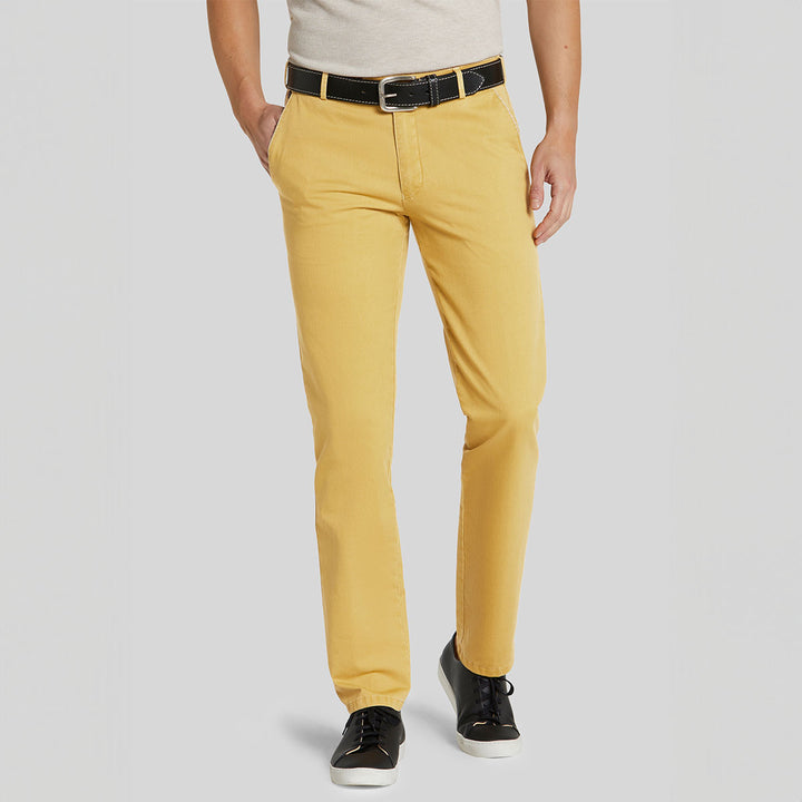 Meyer Trousers New York Chino Yellow 1-5001-41 - Baks Menswear Bournemouth