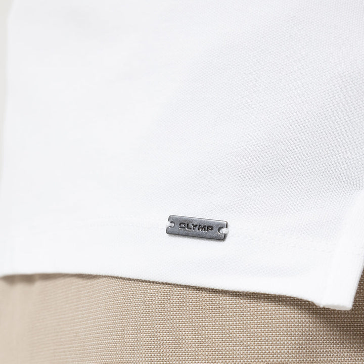 Olymp 7500-12-00 White Polo Shirt - Baks Menswear
