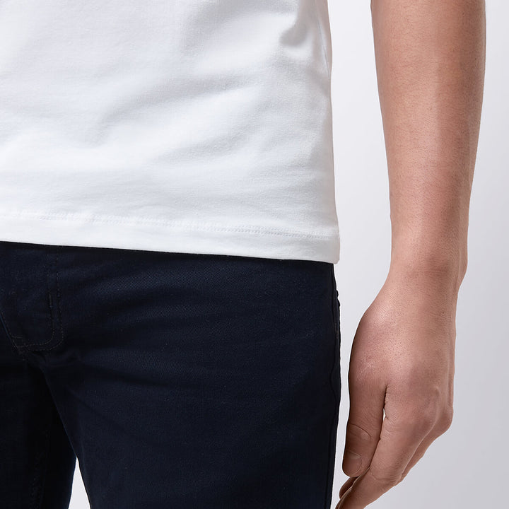 Remus Uomo 133-53121-01 White Short Sleeve T-Shirt - Baks Menswear
