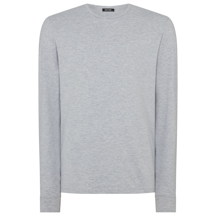 Remus Uomo 3-53120-02 Light Grey Long Sleeve T-Shirt Top - Baks Menswear Bournemouth