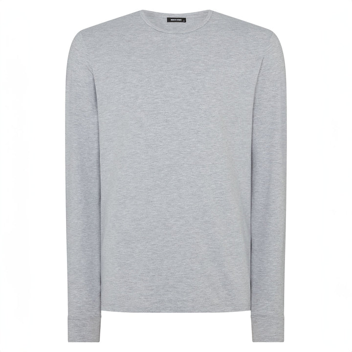 Remus Uomo 523-53120-02 Grey Long Sleeved T-Shirt - Baks Menswear Bournemouth