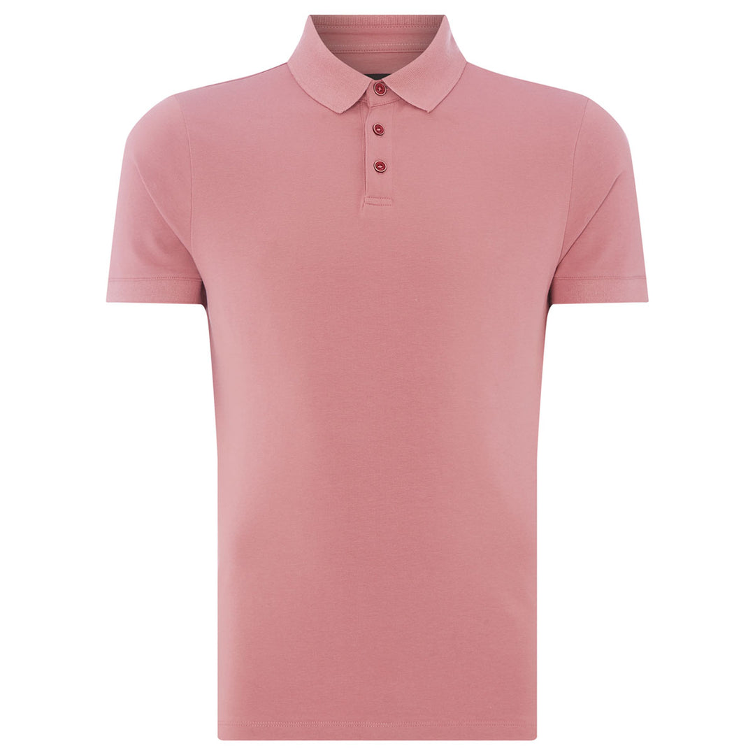 Remus Uomo 53122-62 Dusky Pink Polo Shirt - Baks Menswear Bournemouth