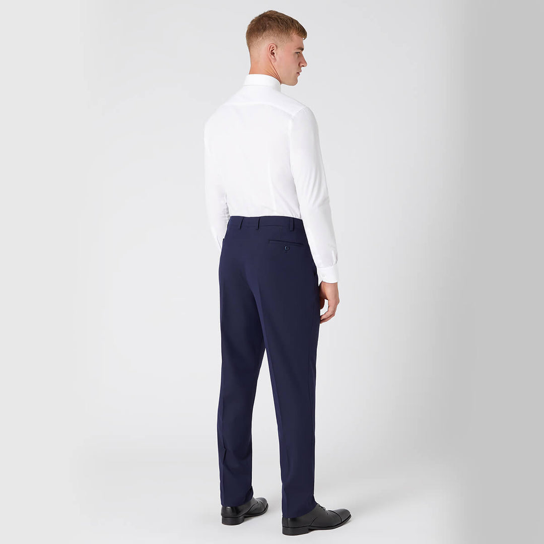 Remus Uomo Palucci 71770 78 Navy Tapered Fit Suit Trousers - Baks Menswear