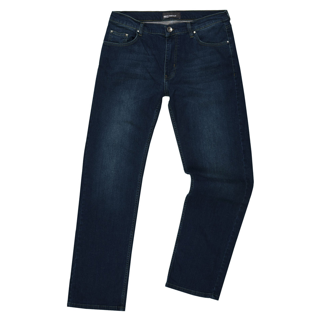 Remus Uomo Wayne 68507-28 Dark Blue Straight Leg Jeans - Baks Menswear Bournemouth
