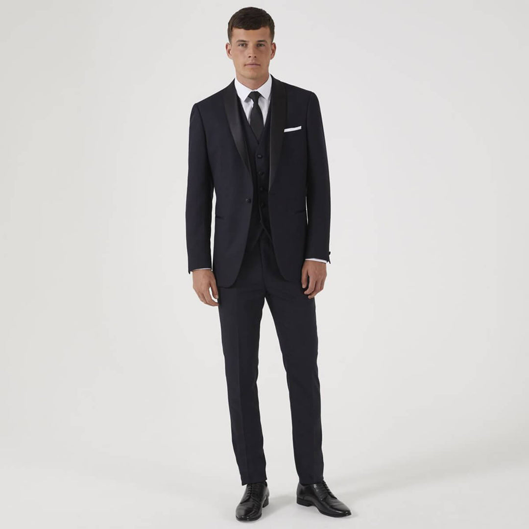 Skopes Newman MM1785 Black Check Dinner Suit Tuxedo Jacket - Baks Menswear Bournemouth