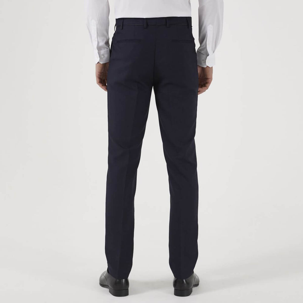 Skopes Newman MM7791 Navy Check Dinner Suit Tuxedo Trousers - Baks Menswear Bournemouth