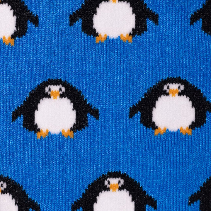 Swole Panda SP-291 Blue Penguin Bamboo Socks - Baks Menswear