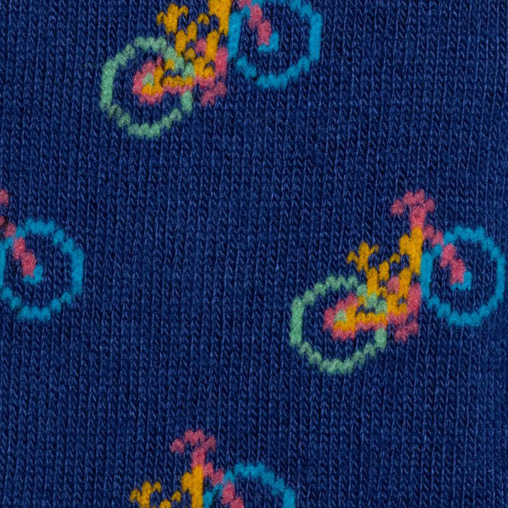Swole Panda SP-328 Blue Bicycle Bamboo Socks - Baks Menswear
