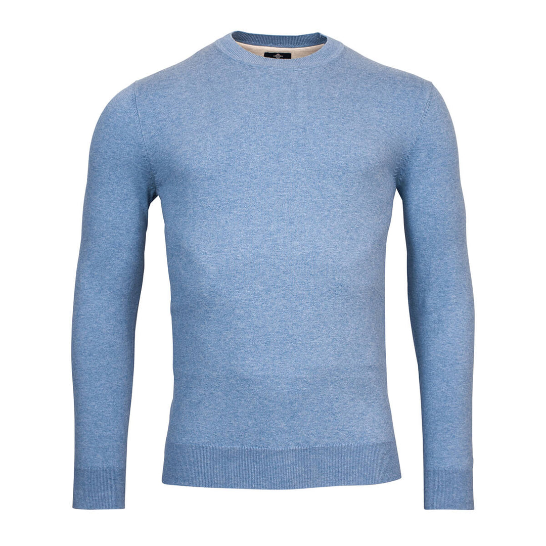 Baileys 318647 435 Blue Lavender Melange Mens Turtle Neck Pullover - Baks Menswear Bournemouth