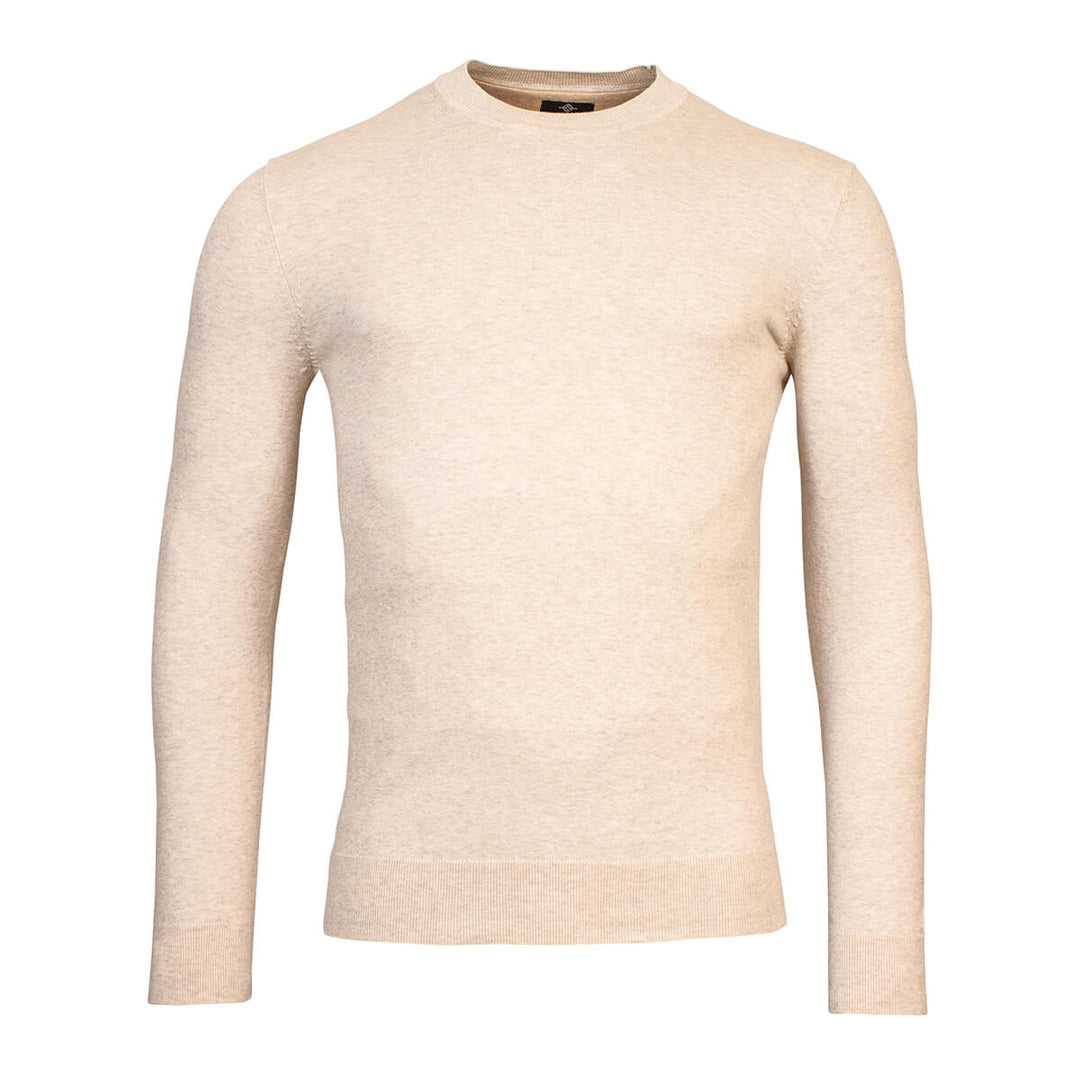 Baileys 318647 815 Cream Melange Mens Turtle Neck Pullover - Baks Menswear Bournemouth