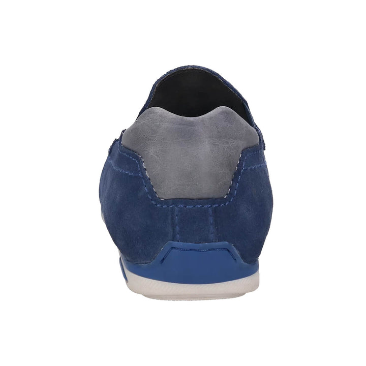 Bugatti Chesley Cognac Blue Mens Moccasin Shoes 321-A2X63-1400-4000 - Baks Menswear