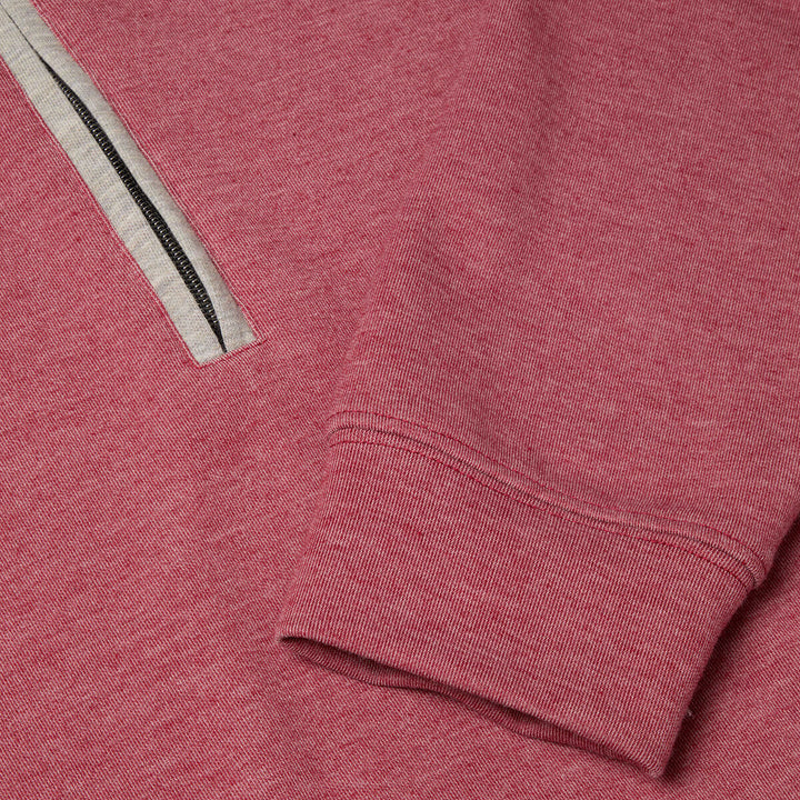 DG's Drifter 133-55170-63 Dusky Pink Half Zip Mens Sweatshirt - Baks Menswear Bournemouth