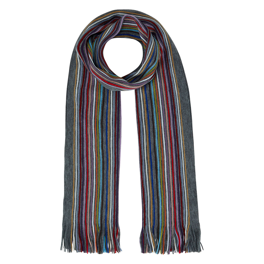DG's Drifter Grey Multicolour Stripe Scarf