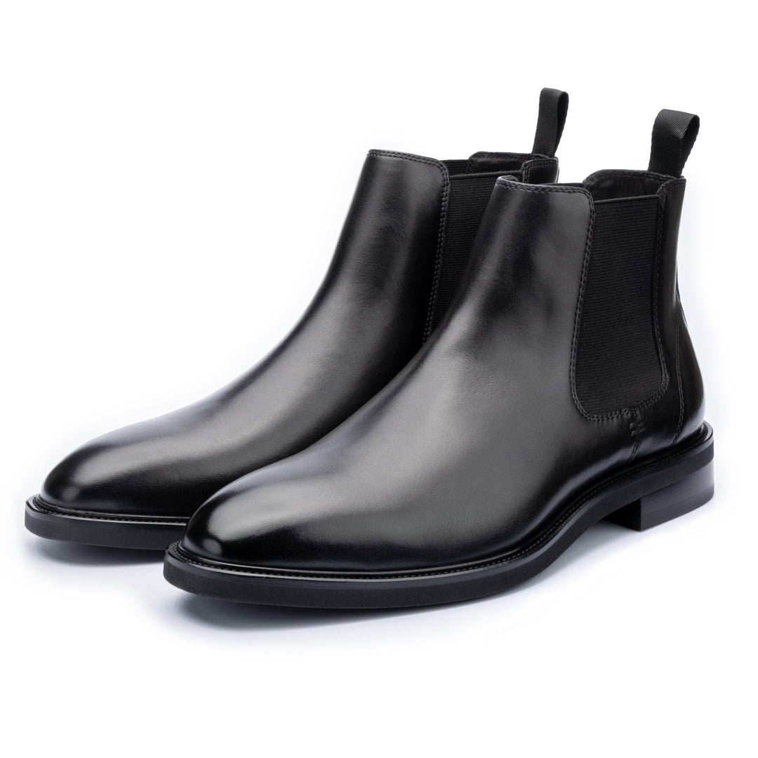 John White Brecon Black Leather Chelsea Boot