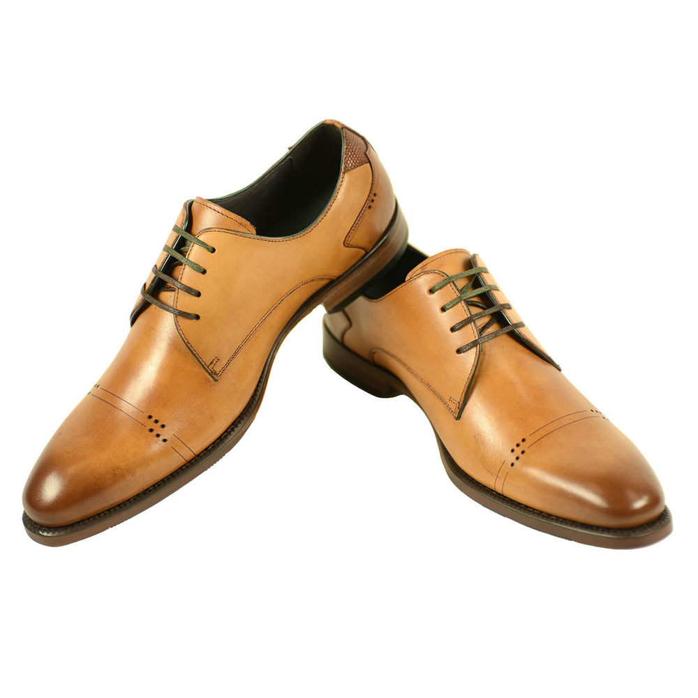 Azor ZM3789 Salermo Tan Shoes - Baks Menswear Bournemouth