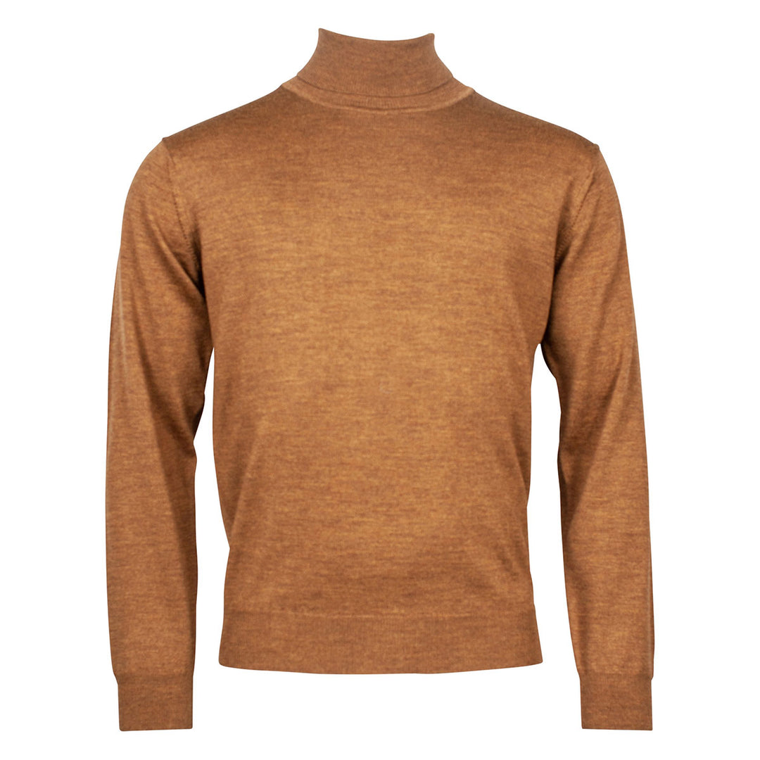 Baileys 200069-506 Brown Roll Neck Jumper - Baks Menswear Bournemouth