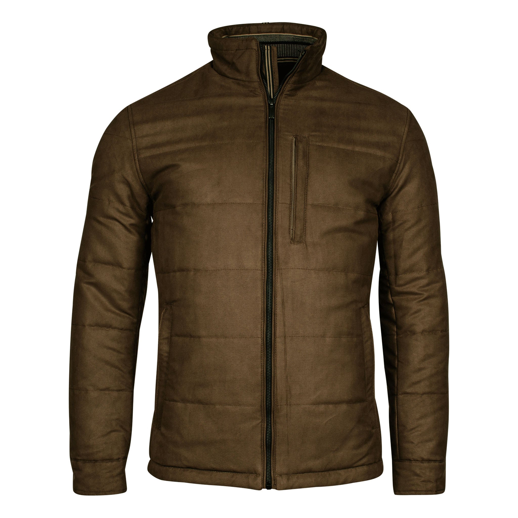 『BALEN COAT 34 BROWN』 Baileys Padded Outdoor Jacket Dark Sand Suedine High Collar 422345