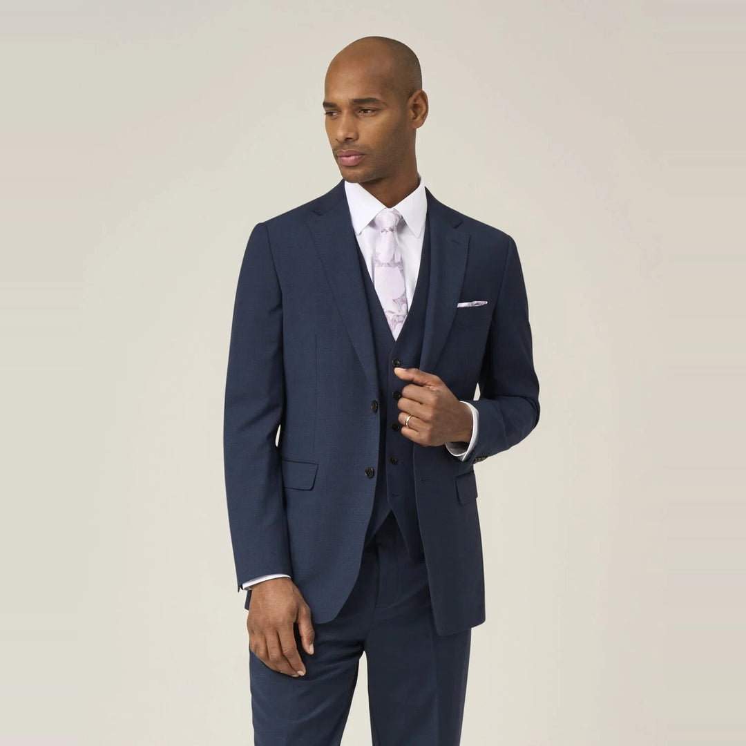 Baks Rozario Navy Wool Blend Suit Jacket 99MM30262, front view