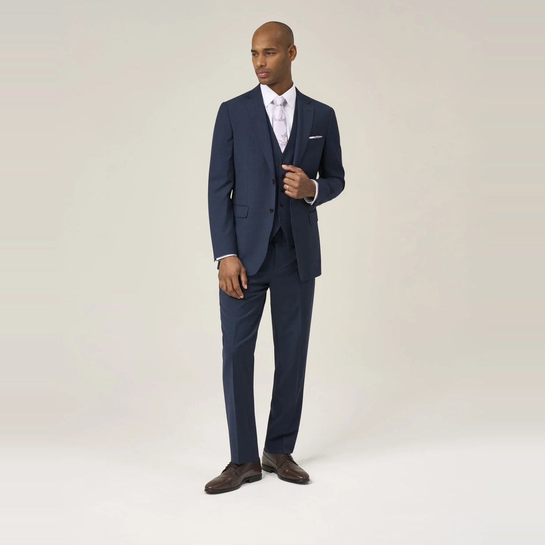 Baks Rozario Navy Wool Blend Suit Jacket 99MM30262, full-length view