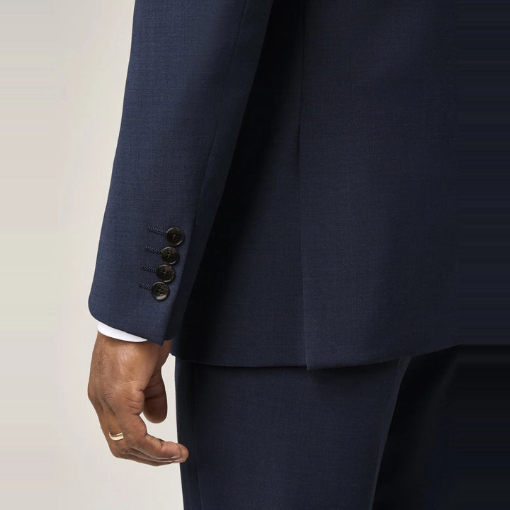 Baks Rozario Navy Wool Blend Suit Jacket 99MM30262, sleeve detail