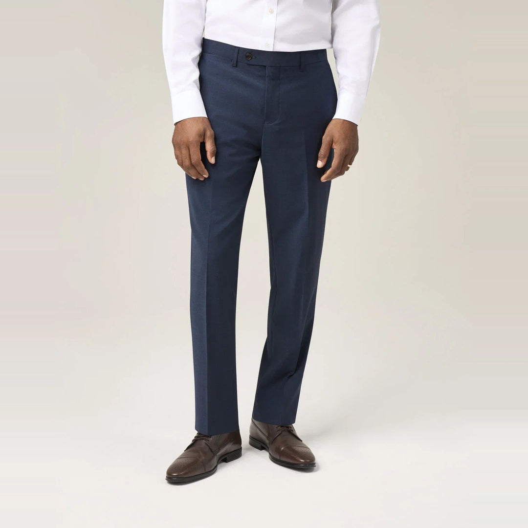 Baks Rozario Navy Wool Blend Suit Trousers 99MM70262, front view