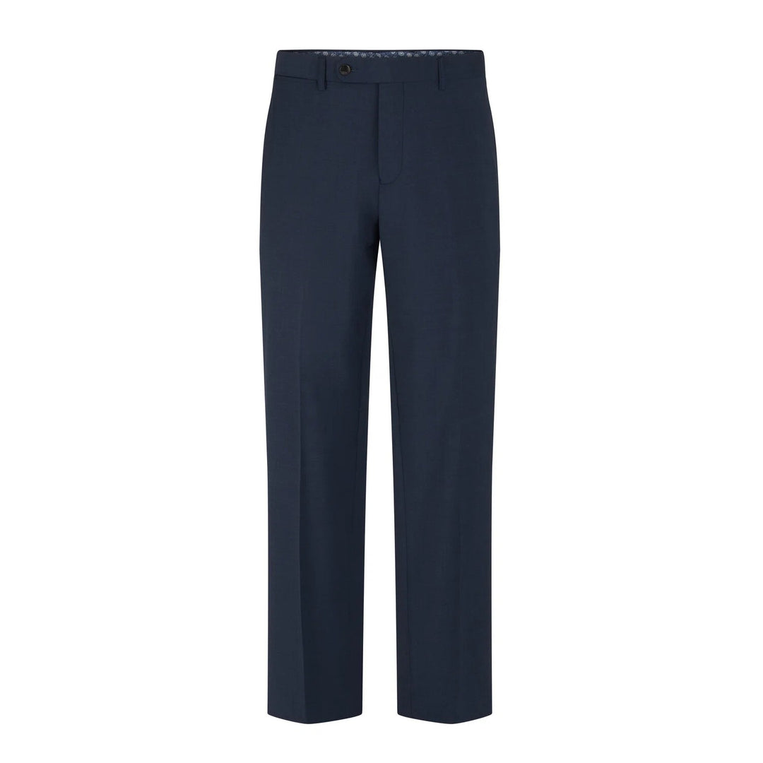 Baks Rozario Navy Wool Blend Suit Trousers 99MM70262, flat front view