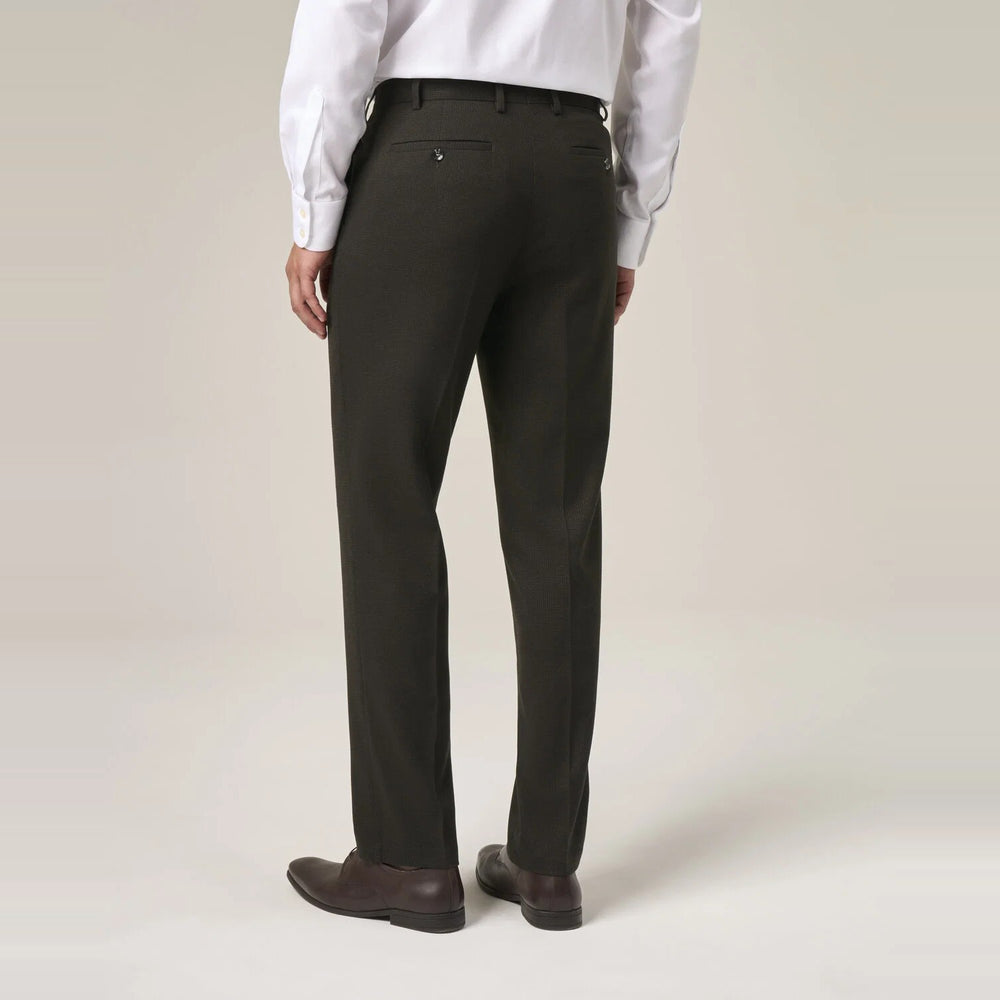 Baks Boyd Brown Puppytooth Suit Trousers 99MM70276, back view