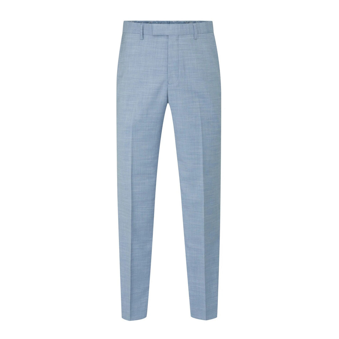 Baks Lucien Sky Blue Tapered Suit Trousers 99MM71209, flat front view
