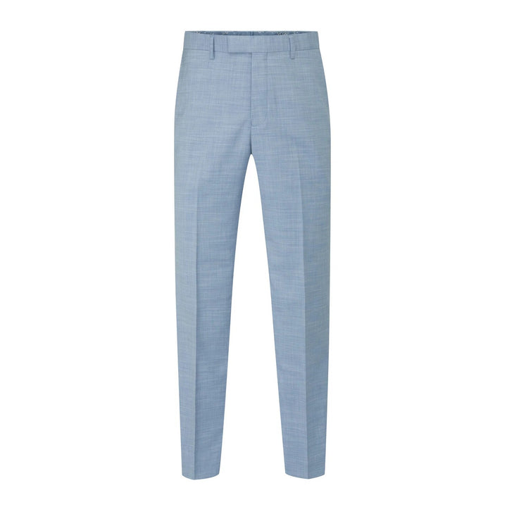 Baks Lucien Sky Blue Tapered Suit Trousers 99MM71209, flat front view