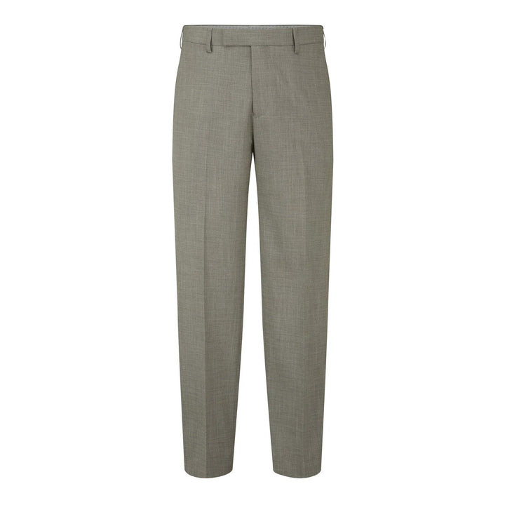 Baks Redding Sage Green Tapered Suit Trousers 99MM71252, flat front view