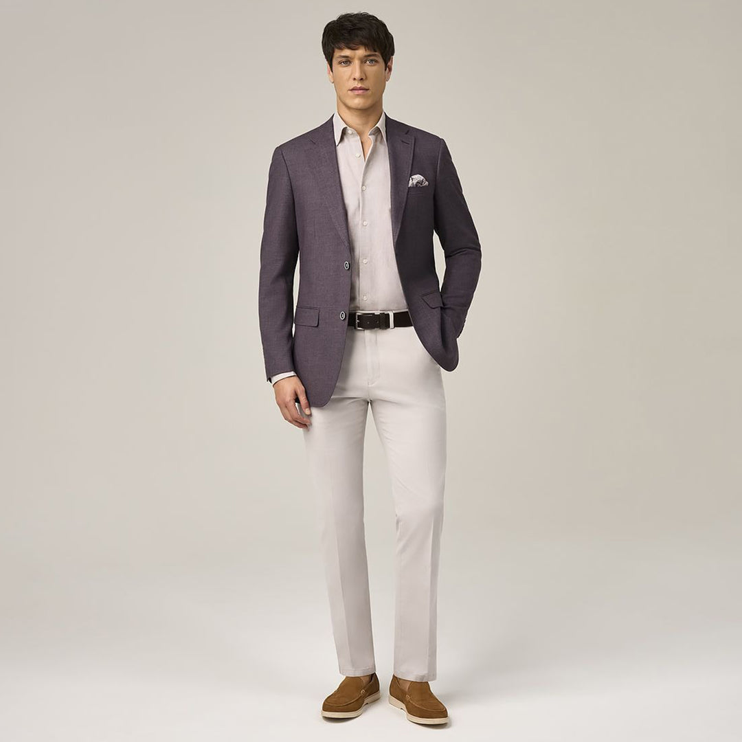 Baks 99MM4088 Jamie Grape Single Breasted Tailored Jacket