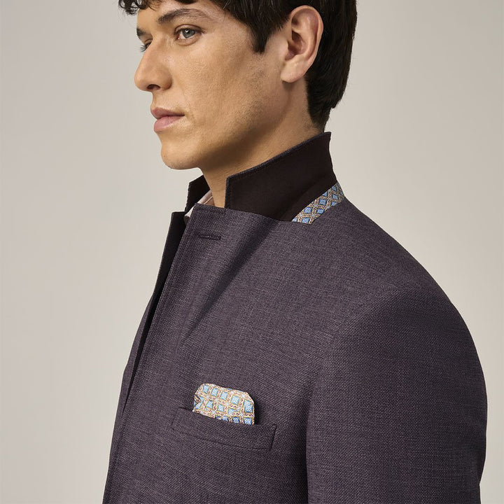 Baks 99MM4088 Jamie Grape Single Breasted Tailored Jacket