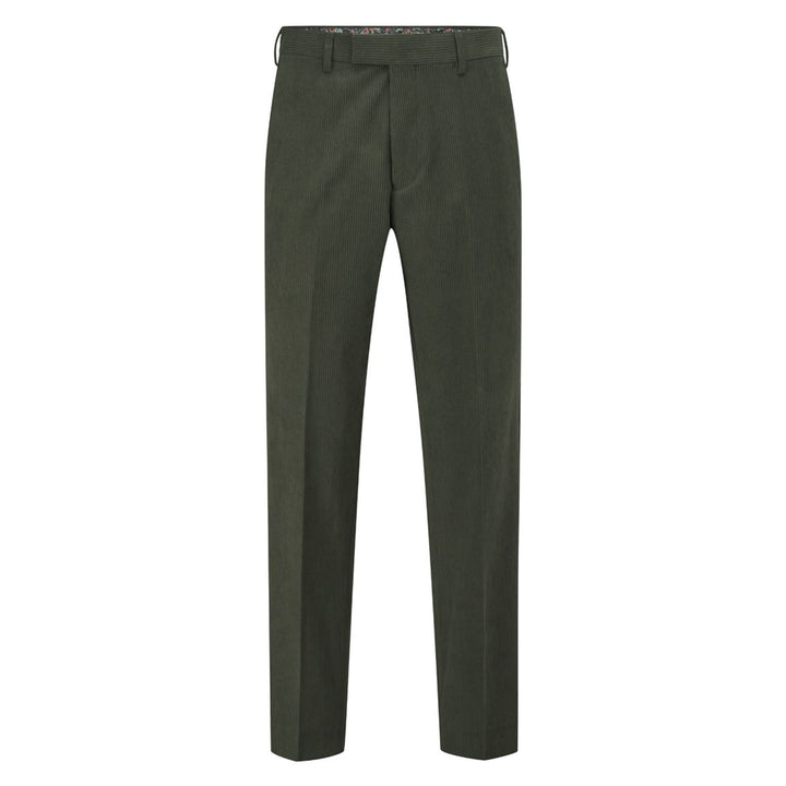 Dark green pants on a white background
