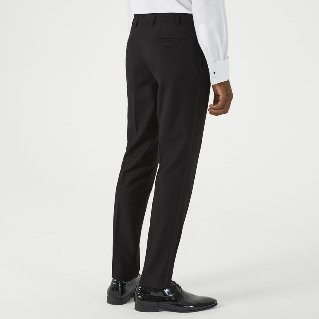 Baks 99MM7311 Sinatra Black Satin Stripe Tappered Dinner Trousers