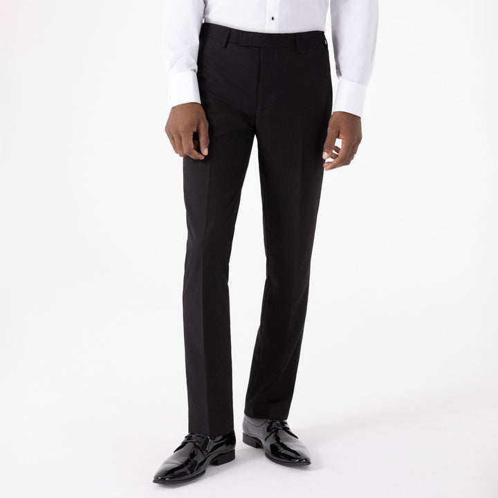 Baks 99MM7311 Sinatra Black Satin Stripe Tappered Dinner Trousers